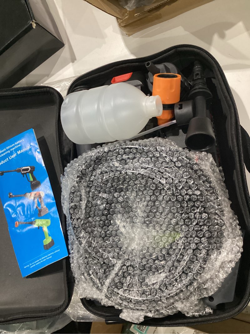 Condition photo showing Good Condition for ebooine cordless pressure washer, 30bar pressure water spray gun, 48v lithium battery lasts for 60 min with fully charged, portable high pressure car washer for car/fence/wall/deck cleaning