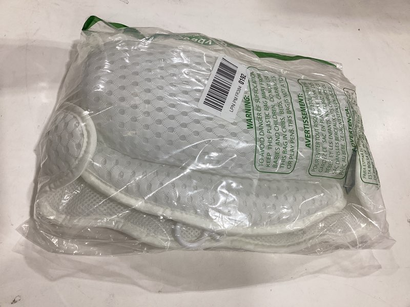 Condition photo showing New/Like New for bath pillow bathtub pillow, luxury bath pillows for tub neck and back support, bath tub pillow headrest with soft 4d mesh fabric and non-slip suction cups, relaxing bath accessories spa gifts white