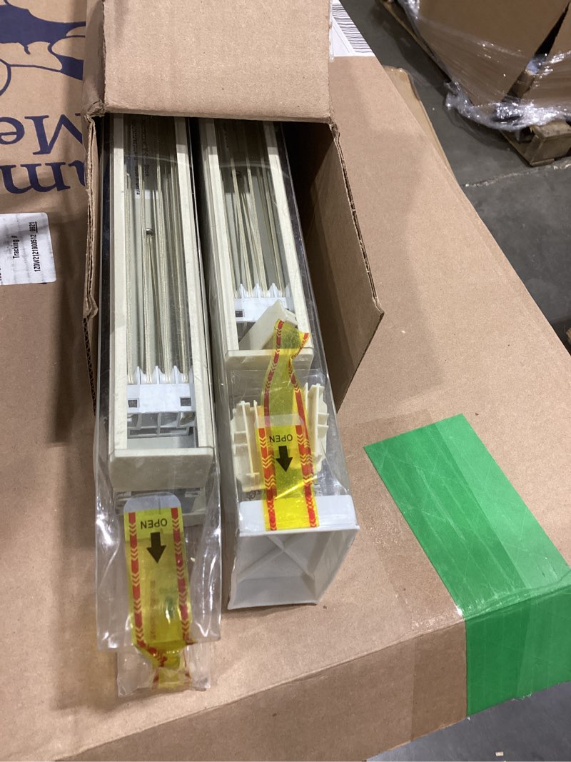 Condition photo showing As Is for LazBlinds Top Down Bottom Up (TDBU) Cordless Cellular Shades, Blackout Light Blocking Honeycomb Shades Pleated Polyester Blinds for Window Size 26" W x 64" H, Cream