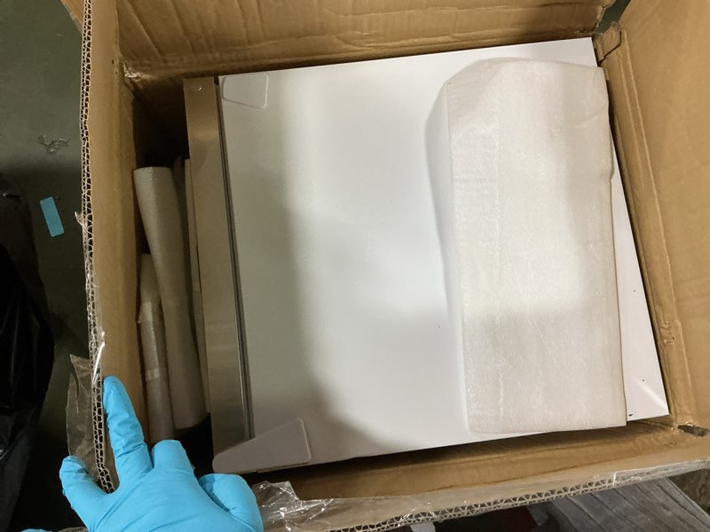 Condition photo showing As Is for Whynter Beverage Refrigerator with Double-Layer Glass Door, 68-Can 1.6 Cu Ft Freestanding Drink Mini