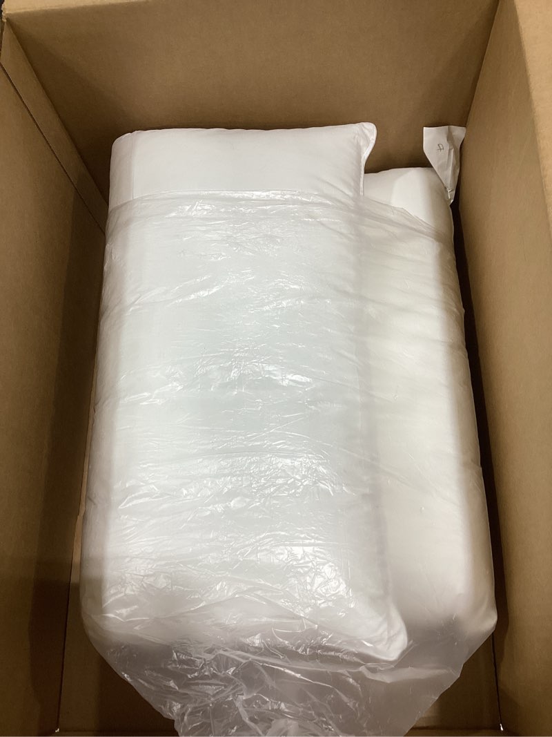 Condition photo showing New/Like New for MINUPWELL Ultra Flat Pillows for Sleeping Thin, 7D High Support 2.5 inch Height Ultra Thin Pillows,Slim Bed Pillows for Stomach Sleeper,Standard Size -18x26 in White Standard(Pack of 1)