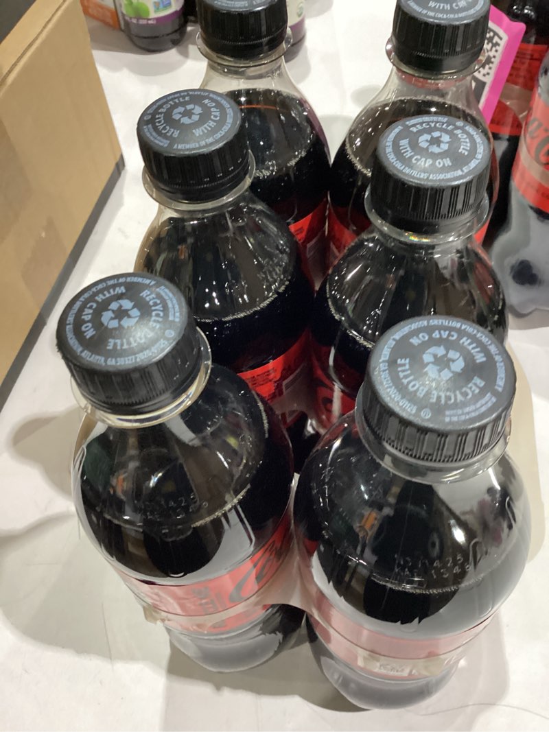Condition photo showing Good Condition for coke zero sugar diet soda soft drink, 16.9 fl oz, 6 pack coke zero sugar 16.9 fl oz (pack of 6)
