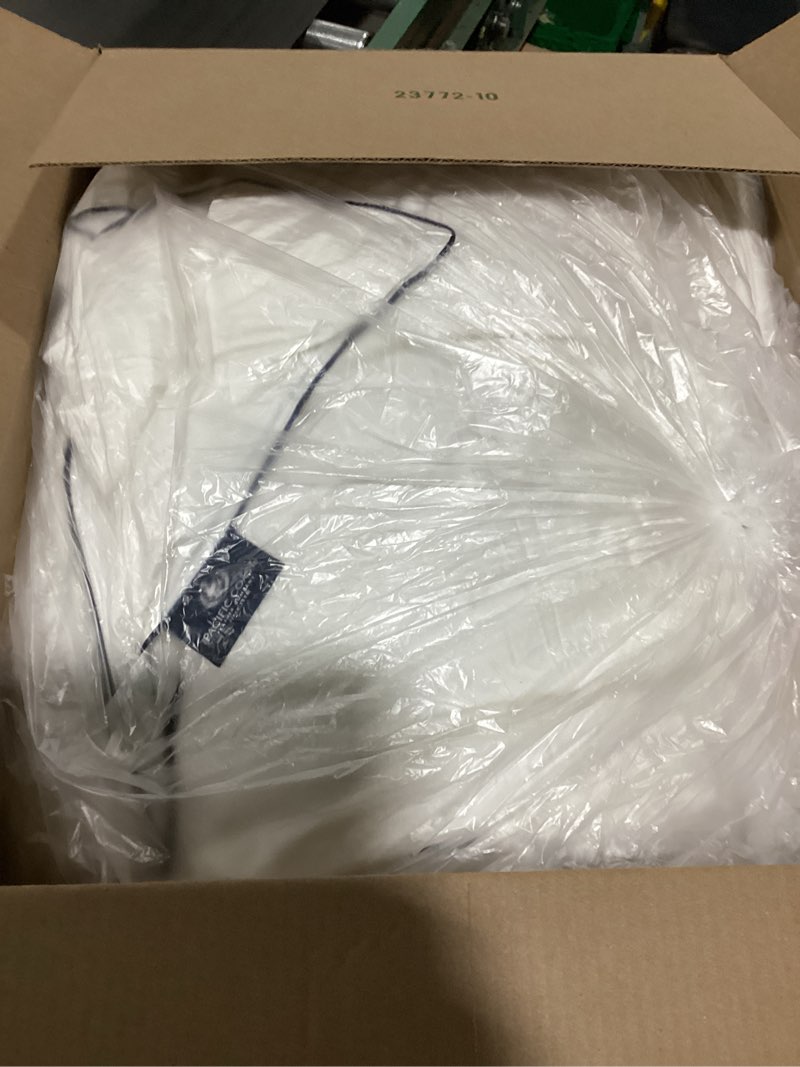 Condition photo showing As Is for Pacific Coast Down Comforters King Size, 100% Cotton Duvet Insert, Extra Fluffy White Comforter, Ultra-Soft, Breathable, All Season Hotel Luxury Bedding Comforters, 8 Corner & Center Loops (106"x90")