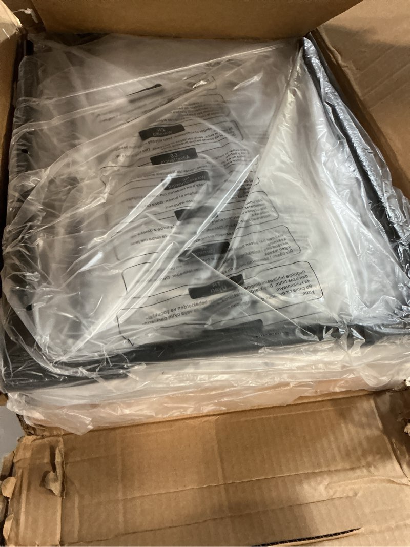 Condition photo showing New/Like New for kitsure tv tray - foldable tv trays set of 2 with corner stabilizers, waterproof & scratch-resistant tv dinner tray table for living room, bedroom, office, picnic, 16.9"×13.0"×24.2", natural natural 16.9" x 13.0" x 24.2"