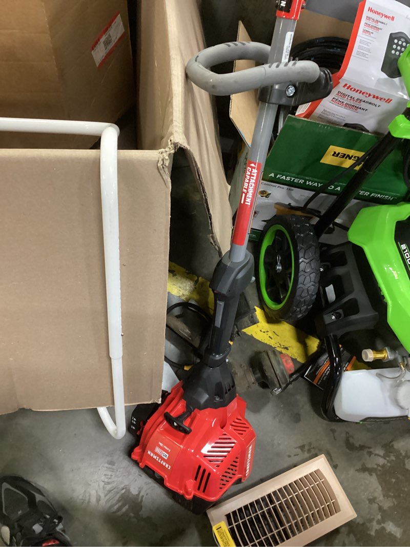 craftsman ws2200 25-cc 2-cycle 17-in straight shaft attachment capable gas string trimmer