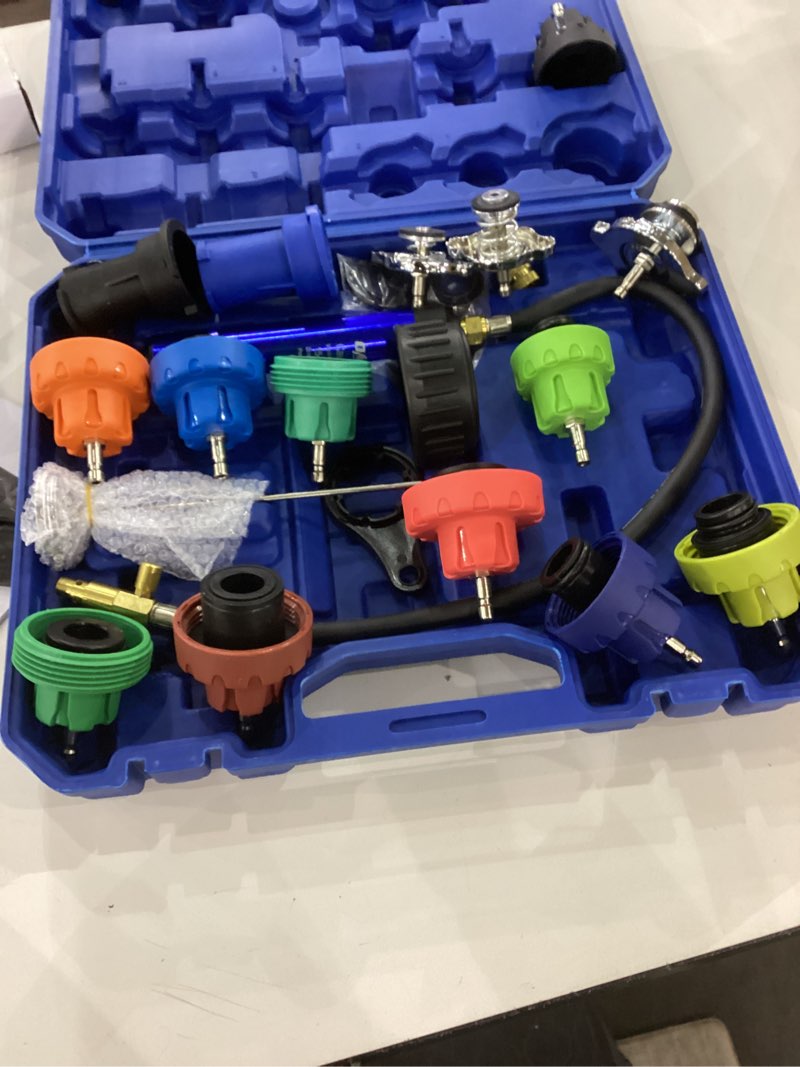 Orion Motor Tech Coolant Pressure Tester Kit, 19pc Radiator Pressure Tester Kit with 15 Radiator Ada