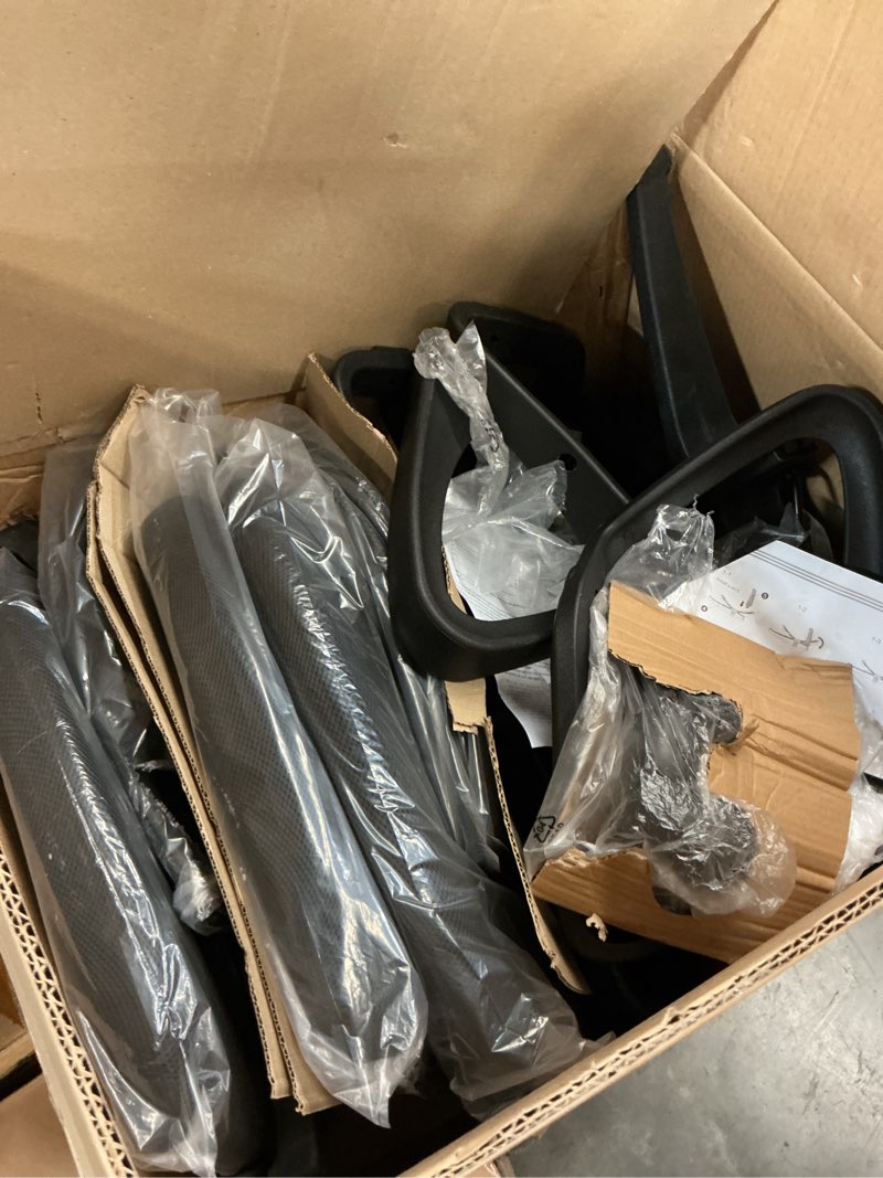 Condition photo showing Good Condition for bestoffice | ergonomic office chair | mid-back swivel desk chair | breathable backrest & lumbar support | adjustable height | sponge seat | rolling wheels | dark black | for adults & women dark black pack of 3
