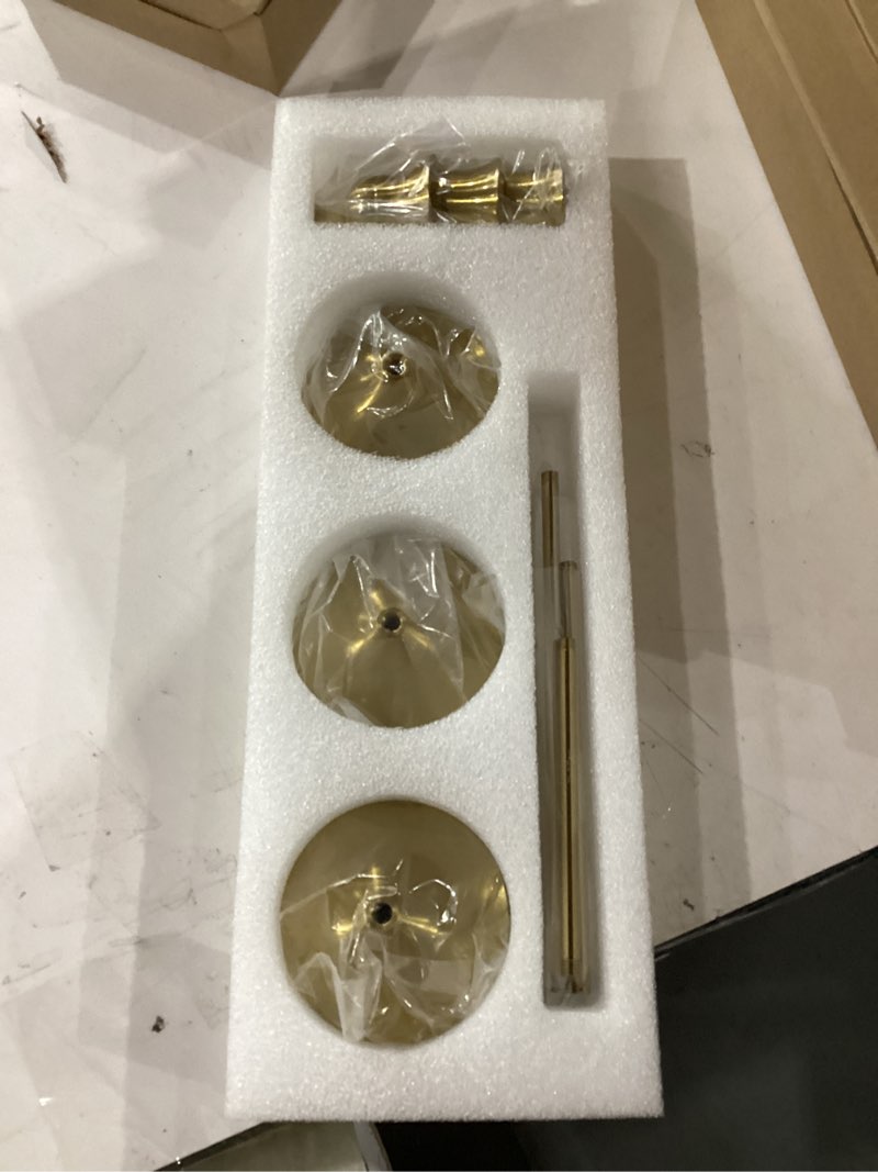 Condition photo showing New/Like New for 3PCS Candlestick Holders, Taper Candle Holder for Candlesticks, Metal Taper Candle Holders Glaceful Decor Set for Wedding Centerpieces, Christmas, Birthday Party, Holiday Dinning Table Décor