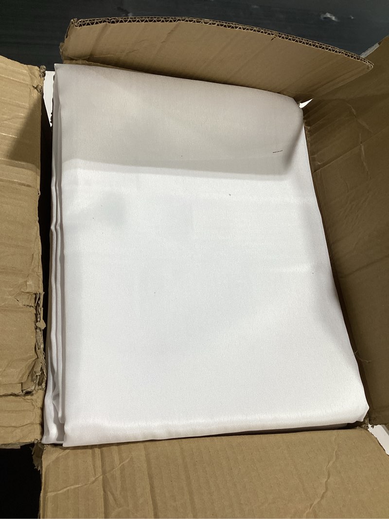 Condition photo showing Good Condition for sancua 8 pack white tablecloth 90 x 132 inch - rectangle table cloth for 6 feet tables stain and wrinkle resistant washable polyester table cover for dining wedding banquet party buffet restaurant white 8 pack 90x132 inch