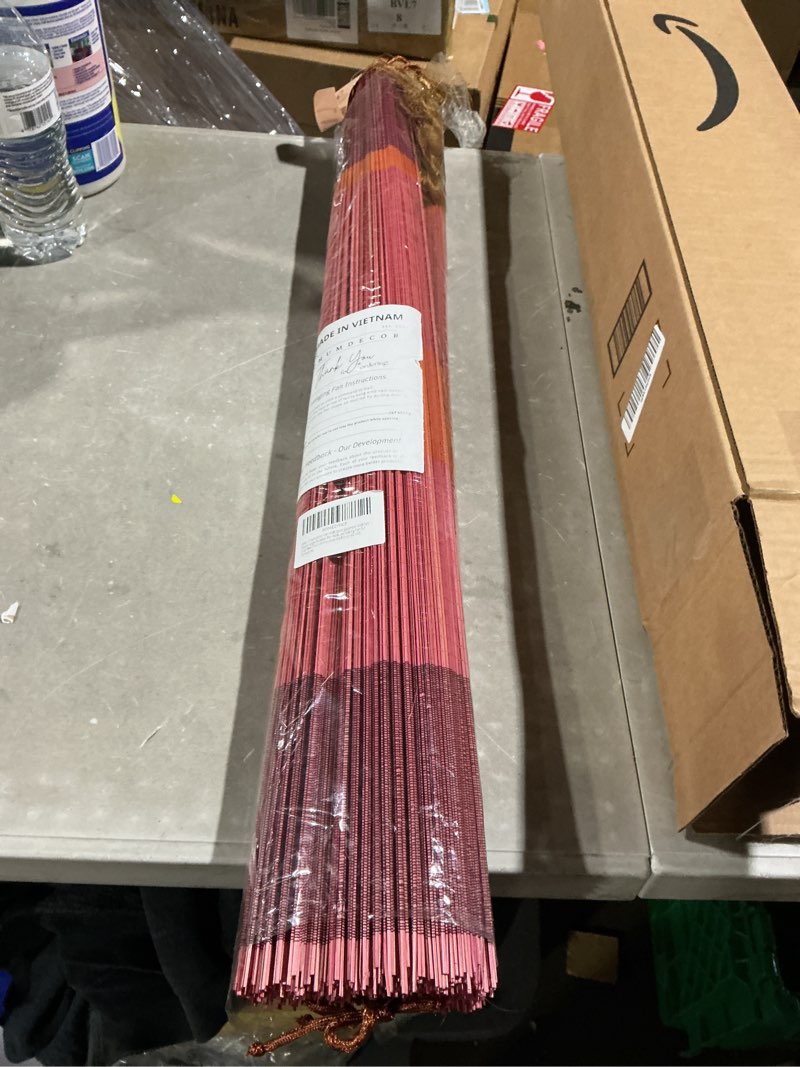 Condition photo showing Good Condition for chumdecor fan wall decor,large bamboo fan wall art for boho hanging headboard,decorative folding fans for over bed decorations terracotta 31inch