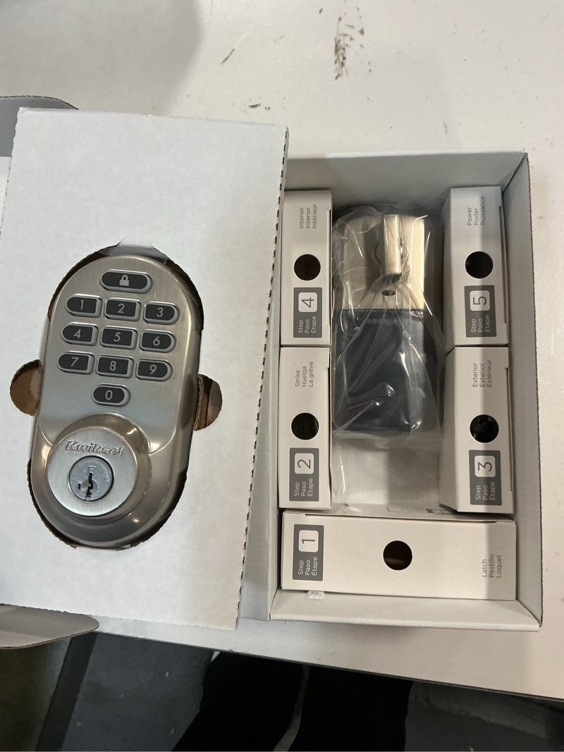 Condition photo showing Good Condition for Kwikset Halo Wi-Fi Smart Lock, Keyless Entry Door Deadbolt, Geofence Auto-Unlock, Grade AAA Certified, No Hub Easy Install, Satin Nickel Lifetime Finish Warranty, Backlit Keypad
