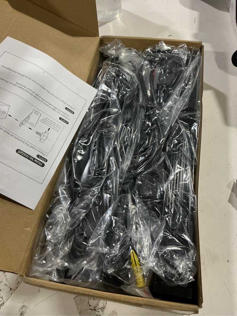 Condition photo showing Good Condition for 4 pack led 42w black lights, blacklight bars with plug+switch+6ft cord, light up 24x24ftx4, blacklight for glow party, fluorescent poster, body paint, halloween decorations, bedroom, stage 42w, 4-pack