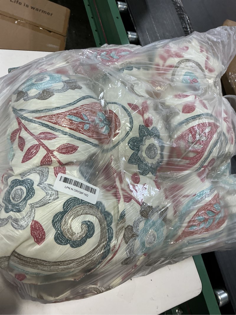 Condition photo showing Good Condition for dytxiii set of 2 rocking chair cushions for outdoor/indoor use, water repellent tufted chair pads, 19"x19" thick rocking seat cushions set for patio,porch rocker - paisley vintage 19"x19"seat/24"x19"back paisley vintage