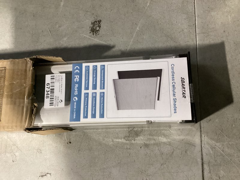 Condition photo showing Good Condition for myshade top down bottom up?tdbu? cellular shades, 1.5 inch cordless light filtering privacy light control sheer & room darkening honeycomb blinds for home bedroom office, 27" w x 72" h, white white-light filtering 27"w x 72"h