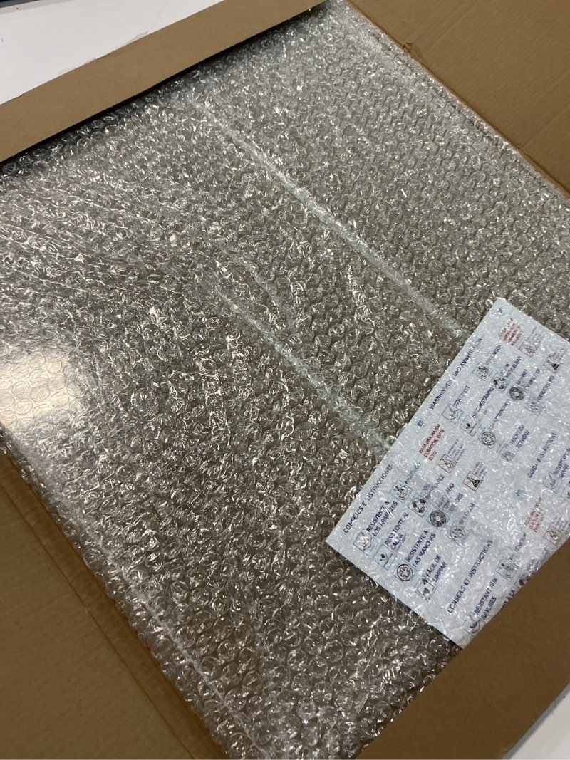 Condition photo showing Good Condition for glass cutting board 20”x16”: tempered glass kitchen counter protector - durable- scratch-resistant, heat-proof - clear design