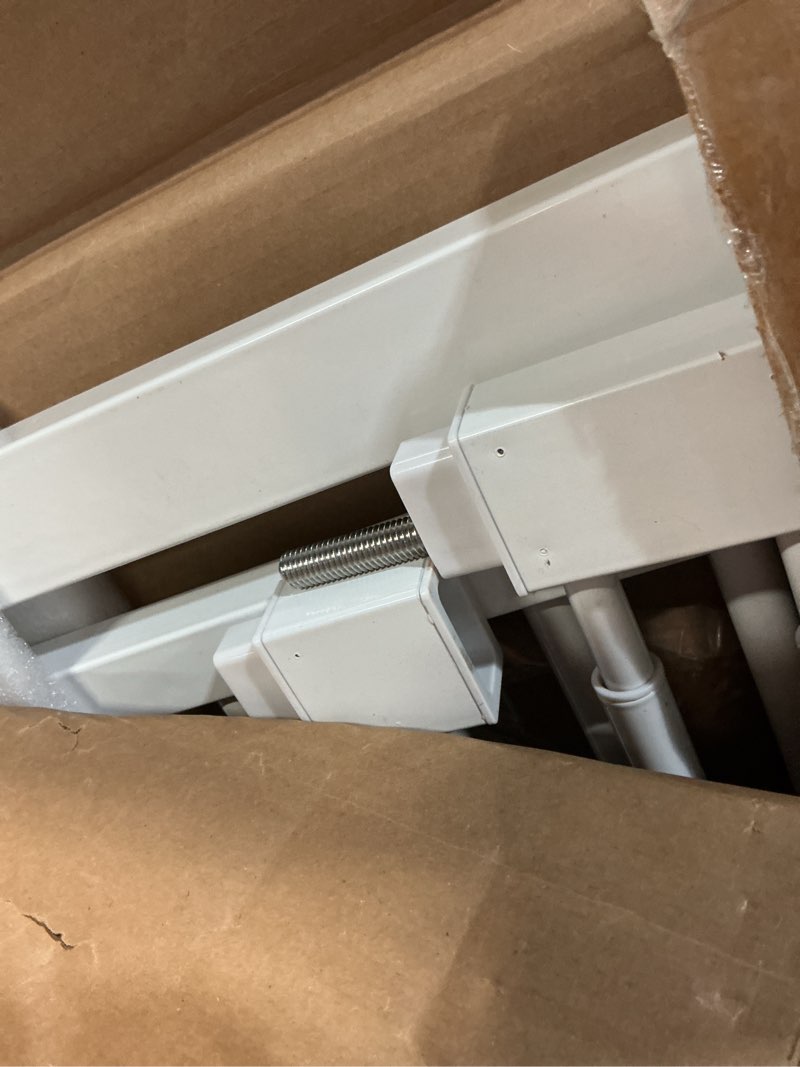 Condition photo showing Good Condition for gardner pet 51"-87" extra tall cat gate for doorway, wide adjustable 27.56"-37" baby gate included 4 extension kits, pressure mounted safety full door gate for stairs, studio, kitchen (white) white 51-87"/130-220cm
