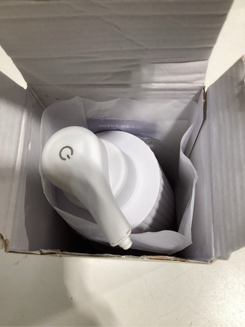 Condition photo showing New/Like New for automatic soap dispenser liquid touchless: 9oz white plastic - rechargeable electric smart 3 level adjustable auto hand soap dispenser - dish bathroom kitchen