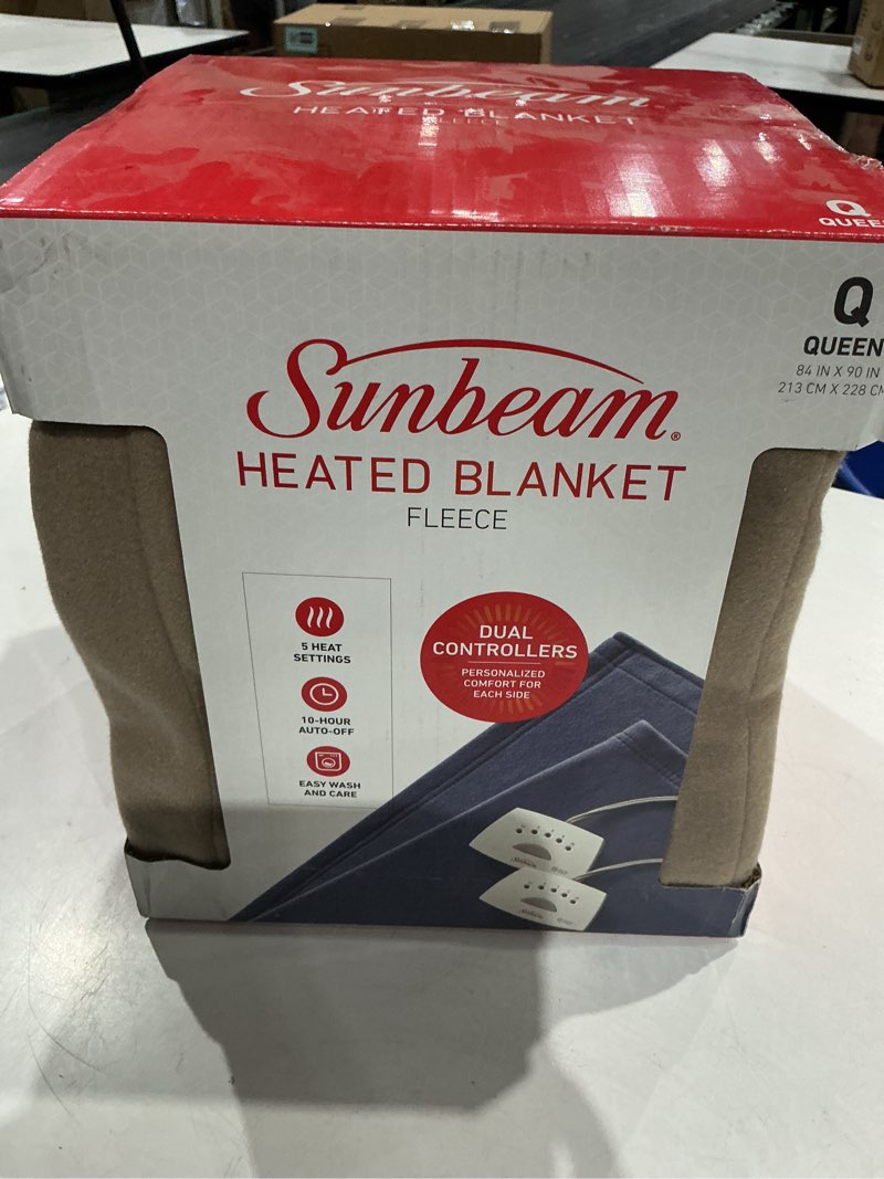 Sunbeam  Polyester Cordless Electric, Queen