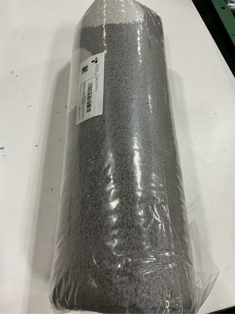 Condition photo showing New/Like New for Buganda Dog Door Mat for Muddy Paws, Absorbent Dirt Trapper Washable Indoor Doormats, Non Slip Low-Profile Mud Mat for Dogs, Front Entrance Doormat for Inside Floor (47x32 Inches, Light Grey) Light Grey Double Paw 47.0"L x 32.0"W x 0.6"Th