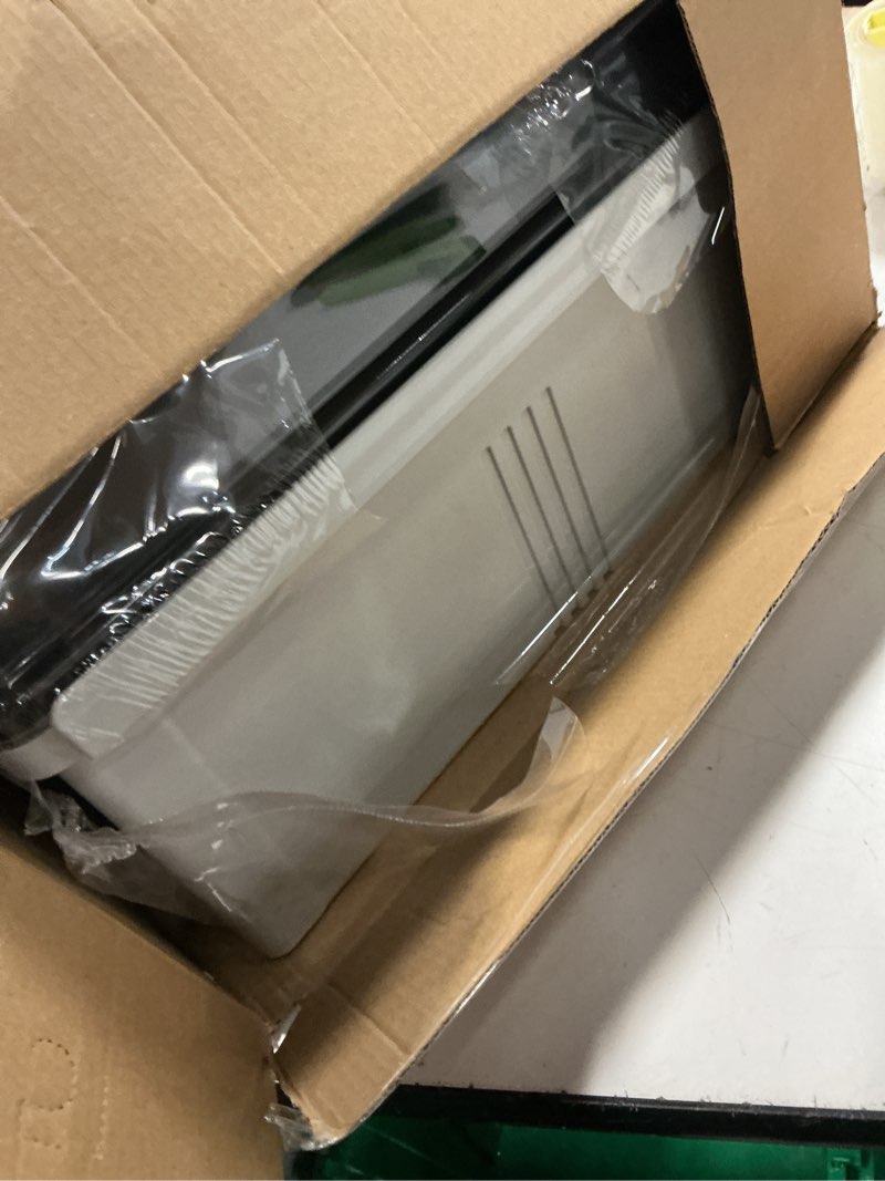 Condition photo showing As Is for Junction Box, IP67 Waterproof Plastic Enclosure for Electrical Project, Hinged Grey Cover, Includes Mounting Plate and Wall Bracket (Transparent Cover, 20"×16.1"×7.9") 20"×16.1"×7.9" TC