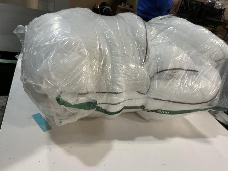 Condition photo showing As Is for Pillows Standard Size Set of 2, Soft Fluffy Down Alternative Hotel Pillows, 20x26 Inches Bed Pillows for Sleeping