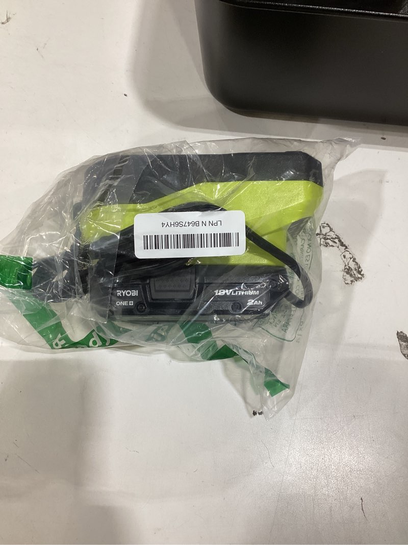 Condition photo showing Good Condition for Ryobi One+ 18v Lithium Ion 2.0ah Battery and Charger Kit, Extreme Weather Performance Fast Charging Under 1 hour