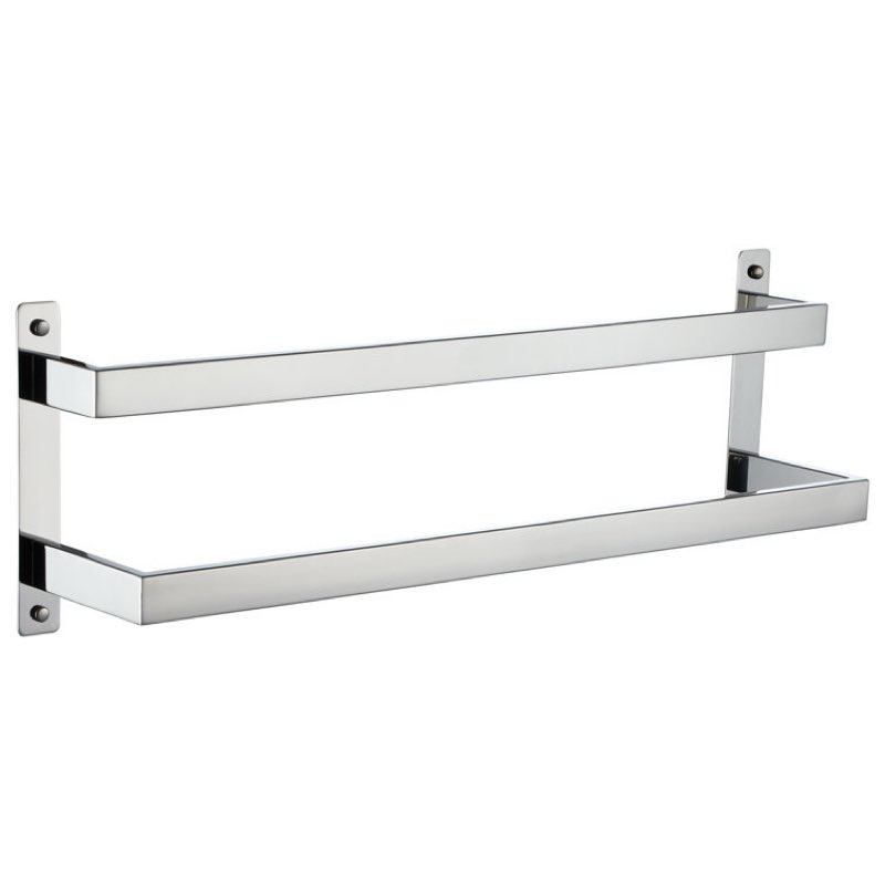 Polished Chrome 24.4" Towel Bar Wall Mounted (Part number: B5008CH-L24)