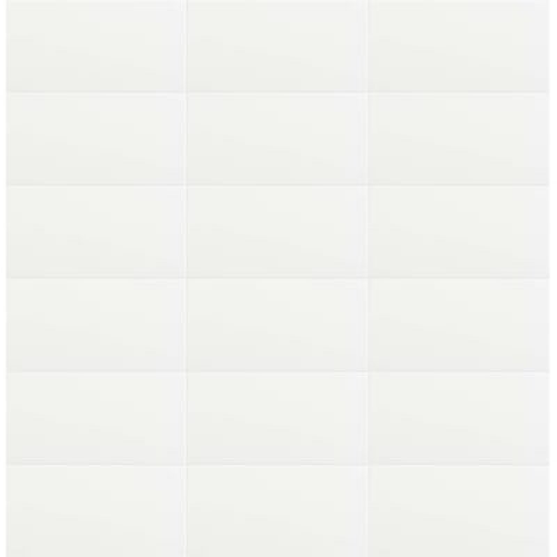 satori hudson brilliant white 12-in x 24-in glossy ceramic subway wall tile ( 1.93-sq ft / 8 pcs