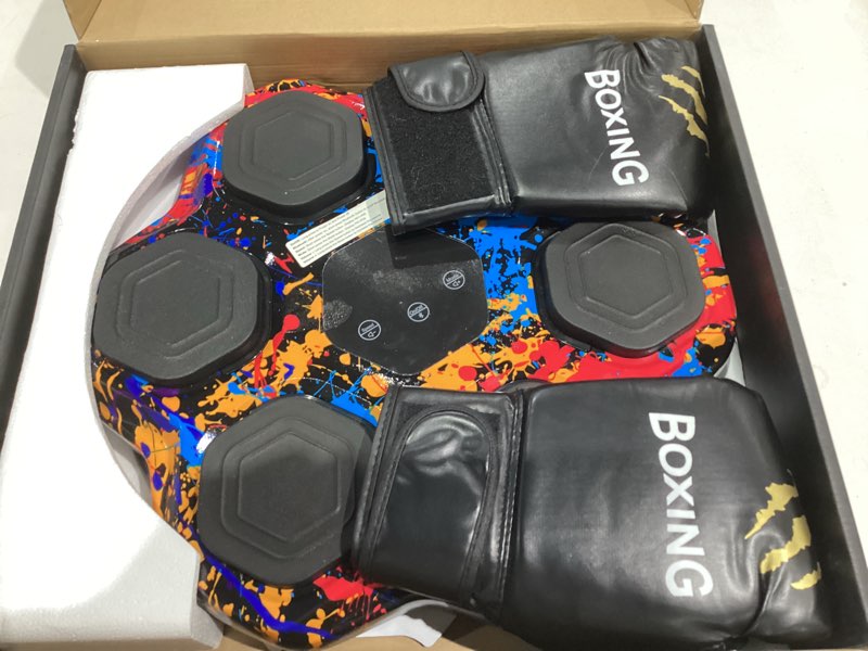 Condition photo showing Good Condition for Music Boxing Machine, Smart Bluetooth Boxing Machine with Gloves, Wall Mounted Music Punching Trainer for Kids Adult, LED Electronic Boxing Workout Target with 9 Modes & 9 Speeds