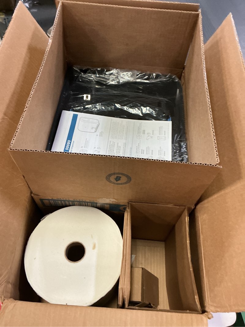 Condition photo showing Good Condition for Pacific Blue Ultra 8" High-Capacity Automated Touchless Paper Towel Dispenser Starter Kit by GP PRO (Georgia-Pacific), Black Dispenser (59590) 1 White Towel Roll (26491)