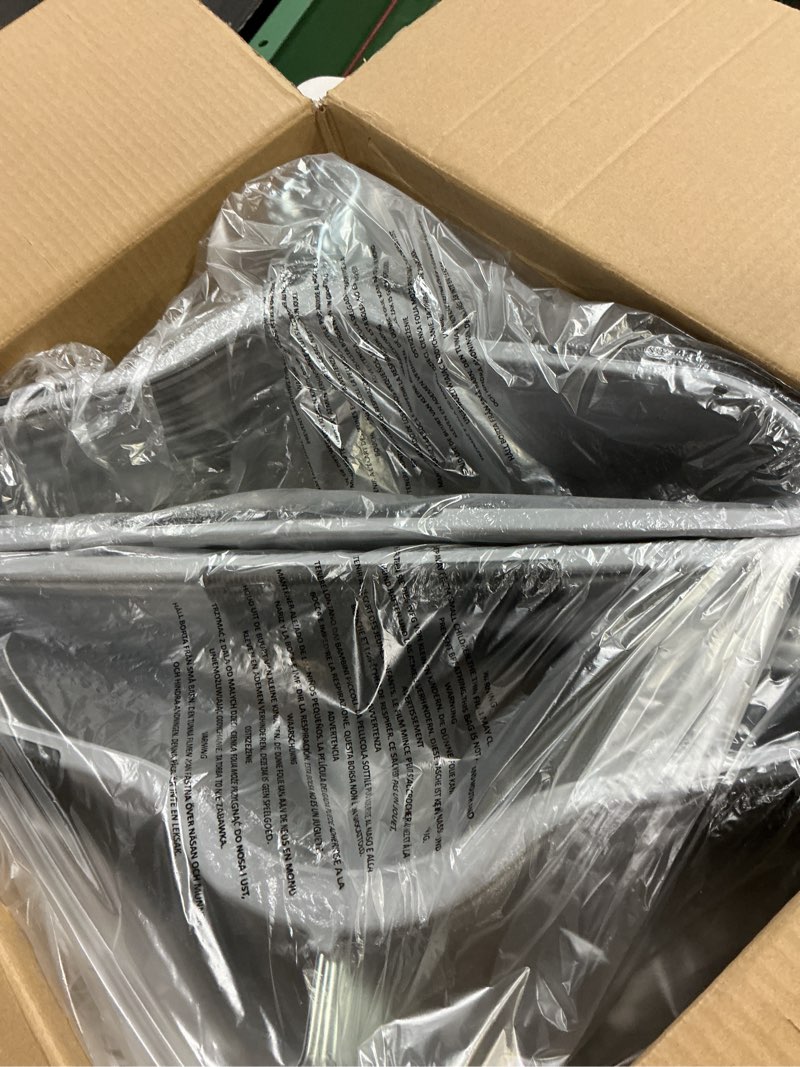 Condition photo showing New/Like New for HOUSE DAY Heavy Duty Plastic Hangers 60 Pack, Non Slip Clothes Hangers with Rubber Pads and 360° Hook - Thin 0.2 Inch, Space Saving Coat Hanger Grey, Closet Organizer for Shirt, Pants, Suit, Skirt 60 Pack Gray