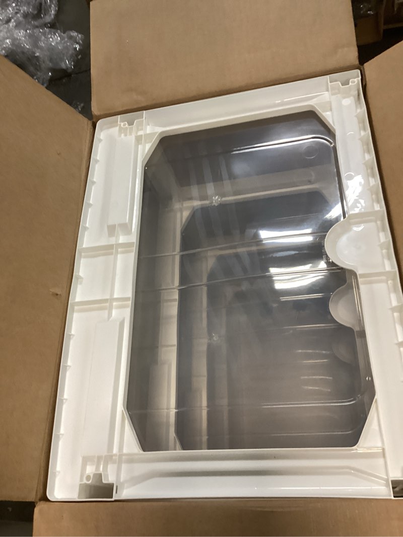 Condition photo showing Good Condition for IRIS USA Plastic Drawer Storage Organizer Rolling Cart, with Wheels Casters, 4-Drawers, for Classroom Art Craft Supplies Bathroom Dorm Bedroom Laundry Room, Wide, White/Clear