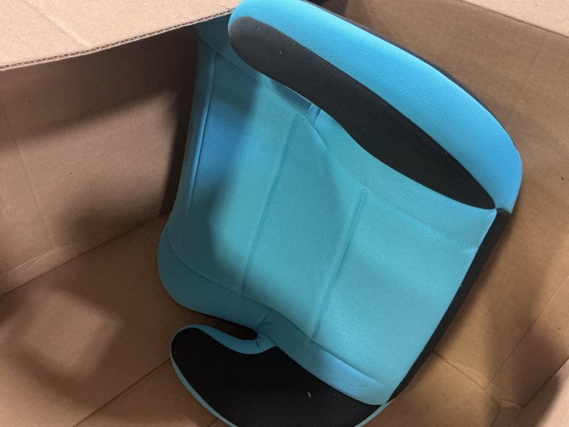 Condition photo showing As Is for Cosco Topside Backless Booster Car Seat, Lightweight Booster Seats for Cars 40-100 lbs, Backless Booster Seat for Car, Turquoise Turquoise 1 Pack