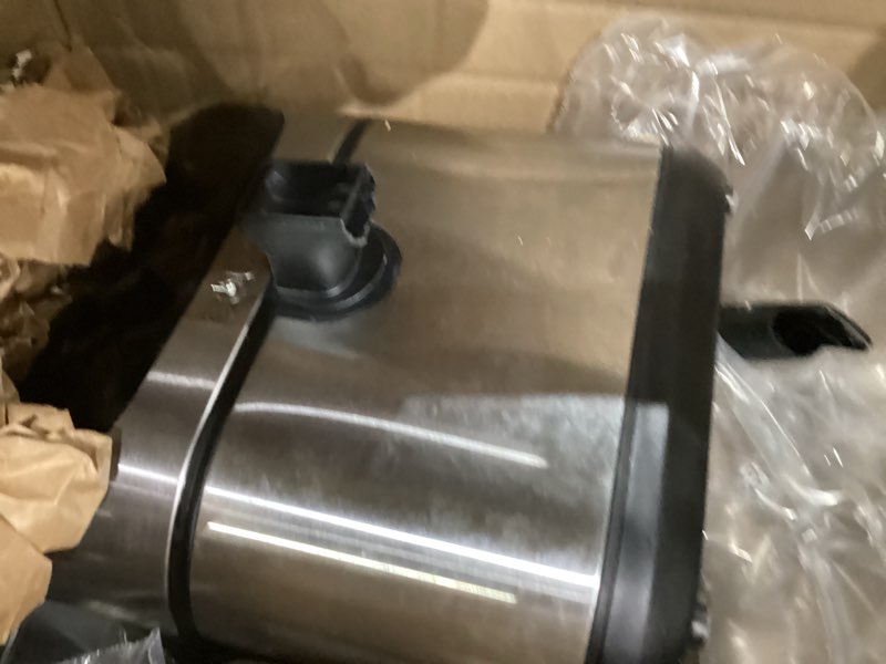 Condition photo showing As Is for Gourmia Air Fryer - 8 Qt Extra Large Capacity, FryForce360º, Digital Display with 12 Presets, Roast, Bake, Broil, Dehydrate, Dishwasher Safe Accessories, Stainless Steel