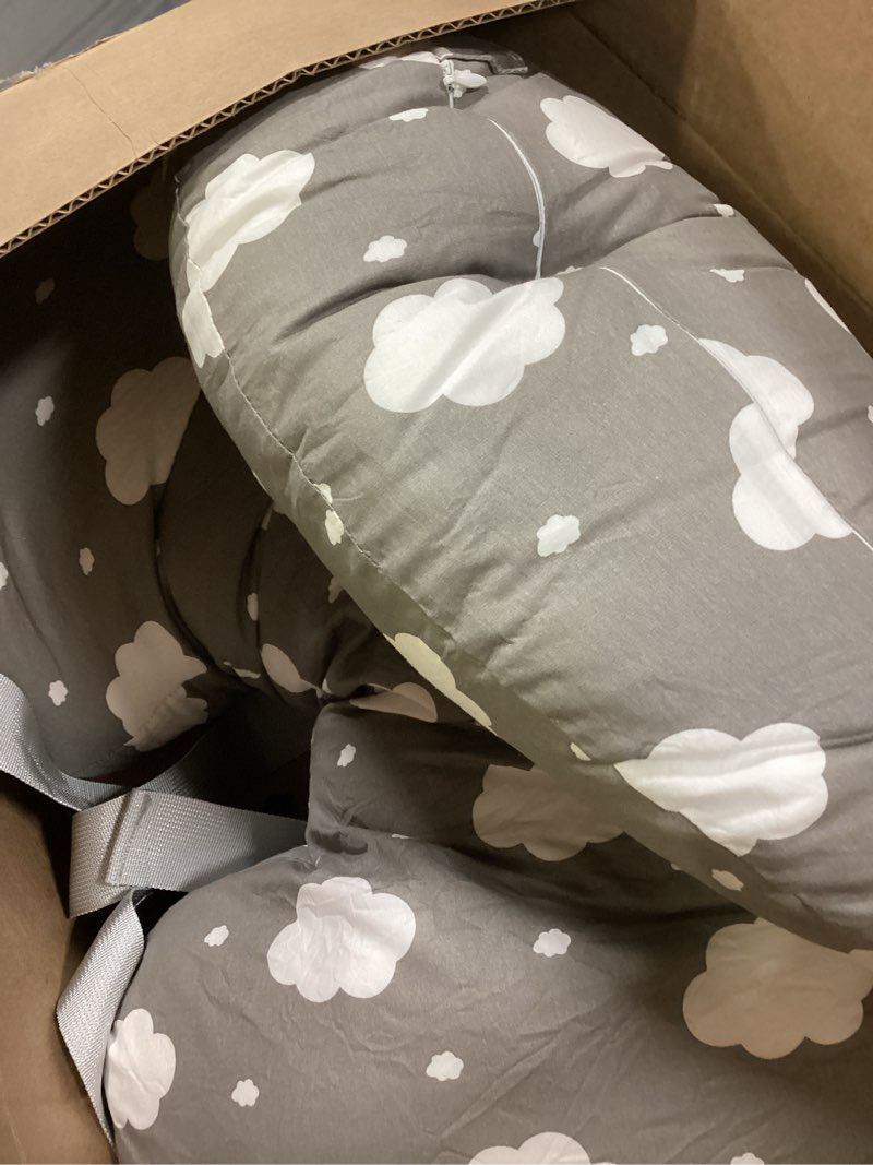 Condition photo showing Good Condition for momcozy original nursing pillow for breastfeeding-innovative safety guard - wider feeding pillows for more support for mom & baby- easier nursing & hand free- fit for all, removable cotton cover grey
