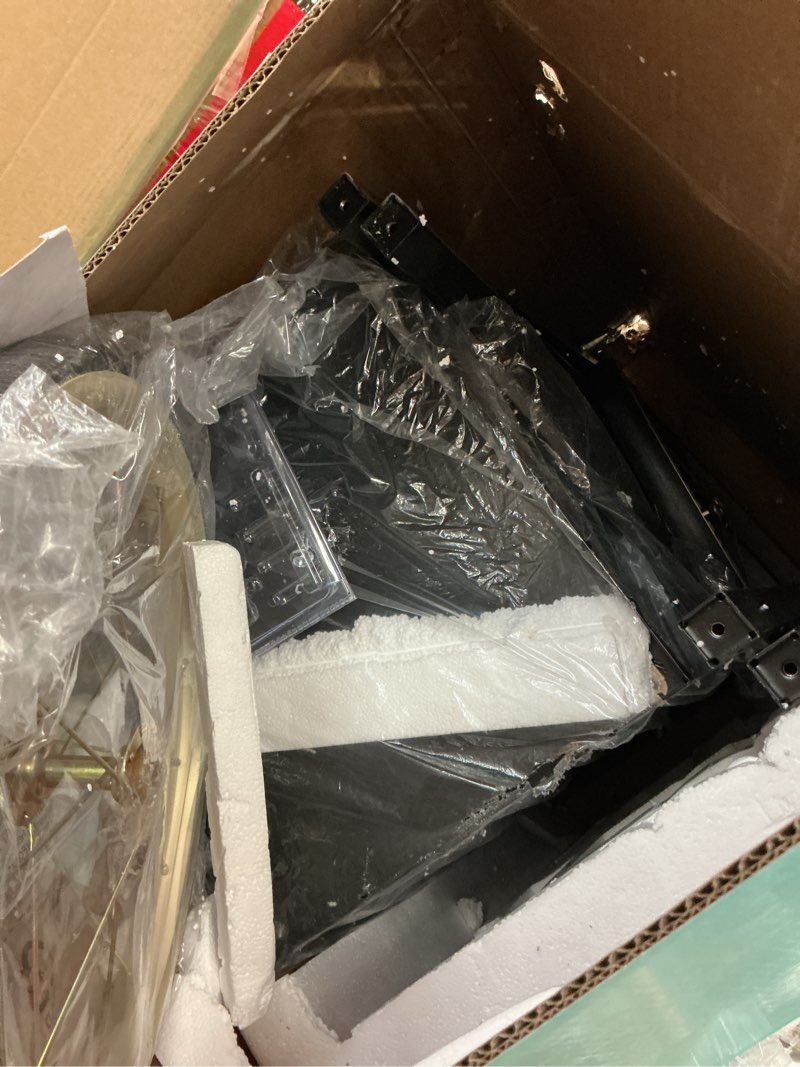 Condition photo showing As Is for Nostalgia Vintage 8 Ounce Professional Popcorn and Dispensing Cart, Makes Up to 32 Cups, Three Storage Dispensers for Kernels, Candy, Nuts, Chocolate, Measuring Spoons and Scoop Included