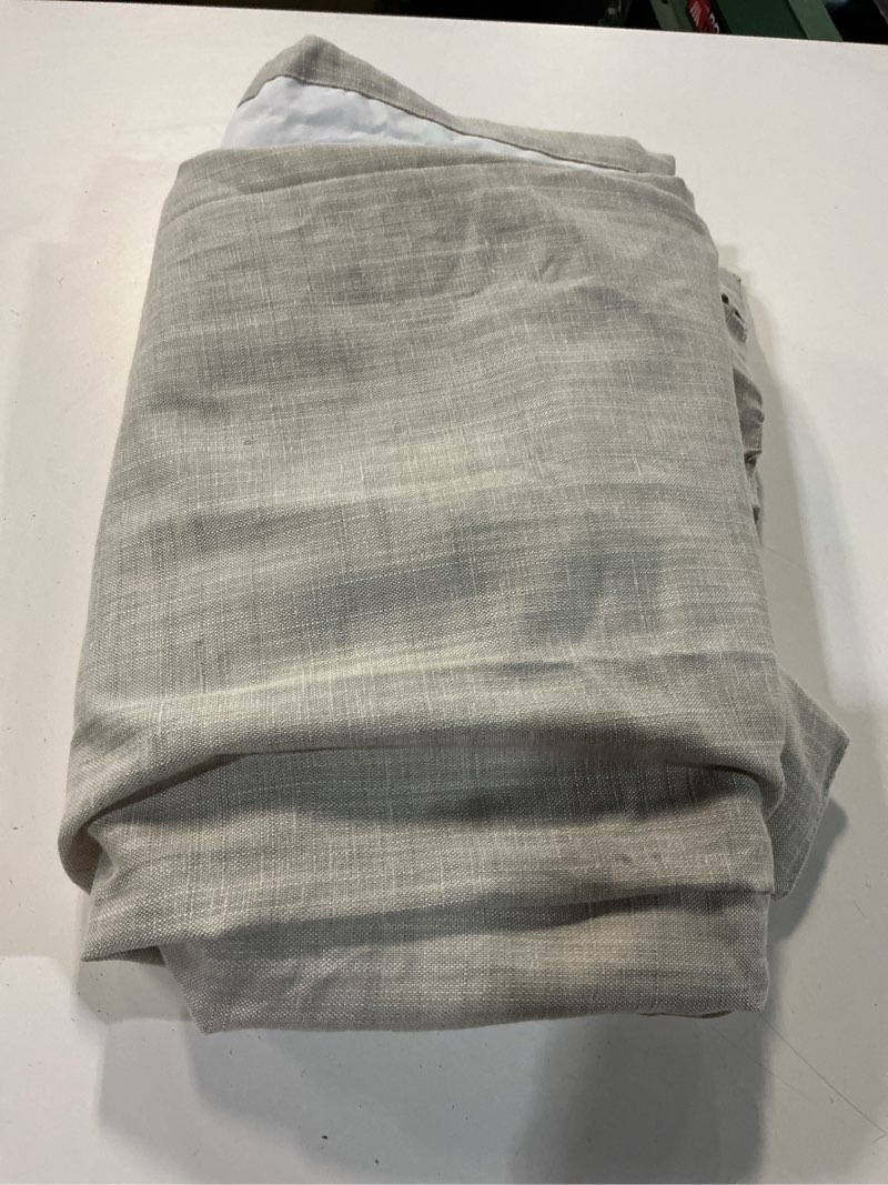 Condition photo showing Good Condition for allen + roth curtain panels jet gray 37 in x 84 