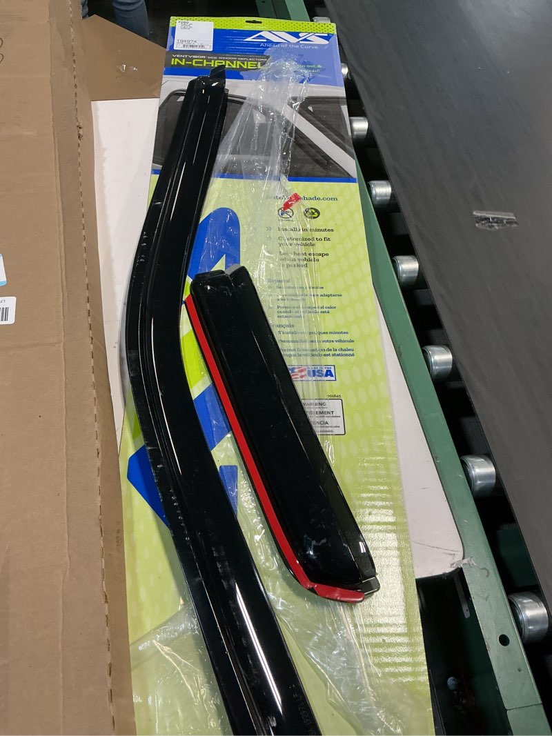 Condition photo showing Good Condition for auto ventshade [avs] in-channel rain guards for 2015-2026 ford f-150, supercab only; 2017-2026 ford f-150 raptor, supercab only | window vent visors, 4 pcs. - smoke | 194974 in-channel - smoke