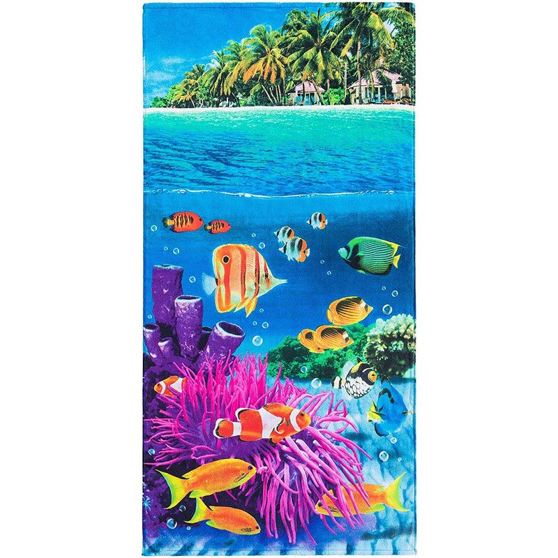 Ocean Themed Beach Towel, Set of 2, (similar design)