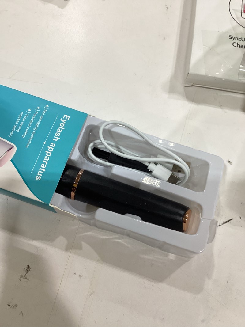 Condition photo showing New/Like New for Heated Eyelash Curlers - 2 in 1 Clip- Type Heated lash Curler Best Seller Electric Eyelash Curler LED Display 3 Temp Settings for Makeup Tools USB Rechargeable Natural Curling 24H Long Lasting 6A Black