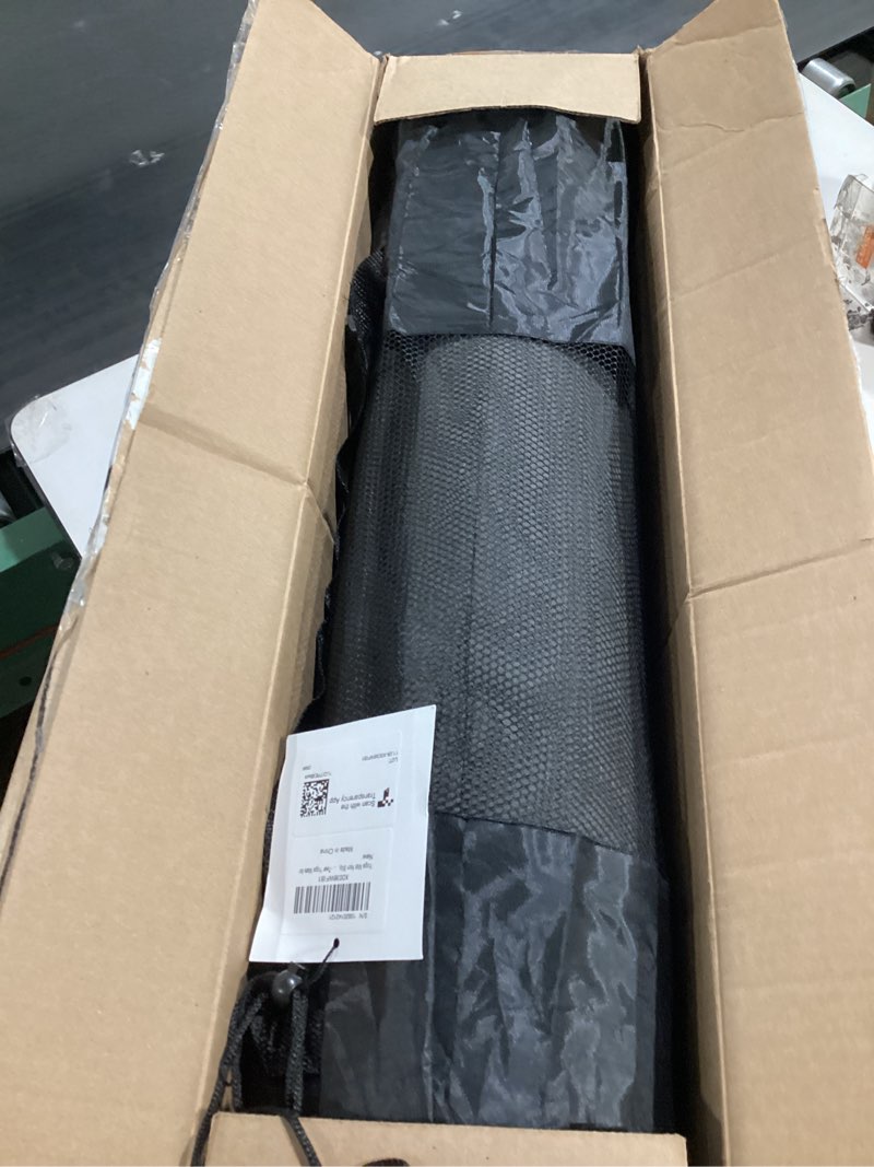 Condition photo showing Good Condition for yoga mat non slip, pilates fitness mats, eco friendly, anti-tear 1/4" thick yoga mats for women, exercise mats for home workout with carrying sling and storage bag 72"x24" black