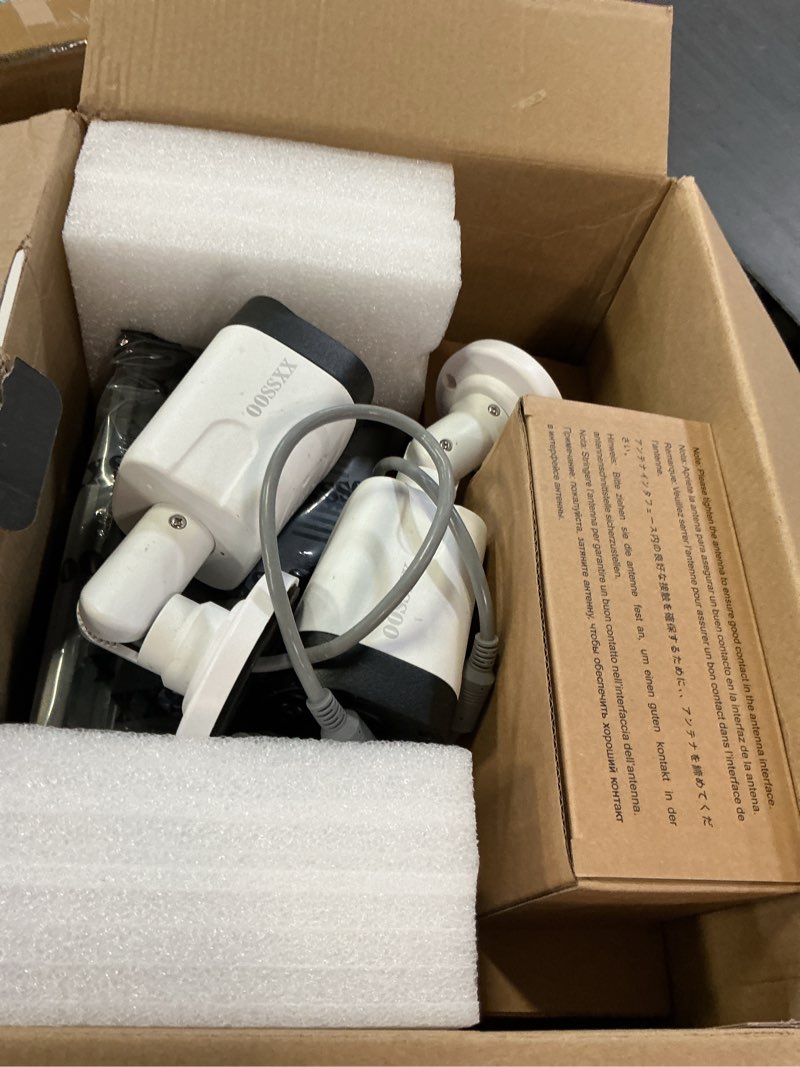 Condition photo showing Good Condition for oossxx (2026 new 4k poe security camera system outdoor, 8ch nvr with 10" ips monitor & 1tb hdd, 4 cameras, 130° wide angle, ai human detection, two-way audio, no monthly fee 4cams-1tb with10.2" monitor