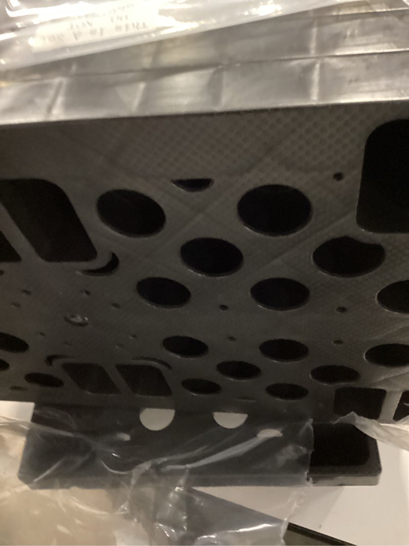 Condition photo showing Good Condition for 7pcs plastic pallets for basement storage nestable moisture waterproof lightweight floor pallets with breathable grid for indoor outdoor supermarket warehouse (19.6 x 11.8 x 3.9 inch,black) 19.6 x 11.8 x 3.9 inch black 8