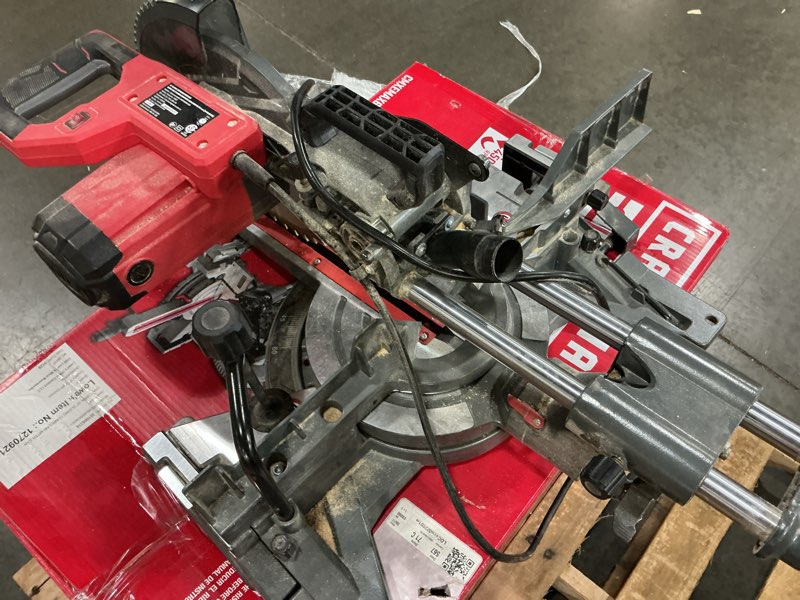 Condition photo showing As Is for craftsman cmxemax69434501 10-in 15 amps single bevel sliding corded miter saw