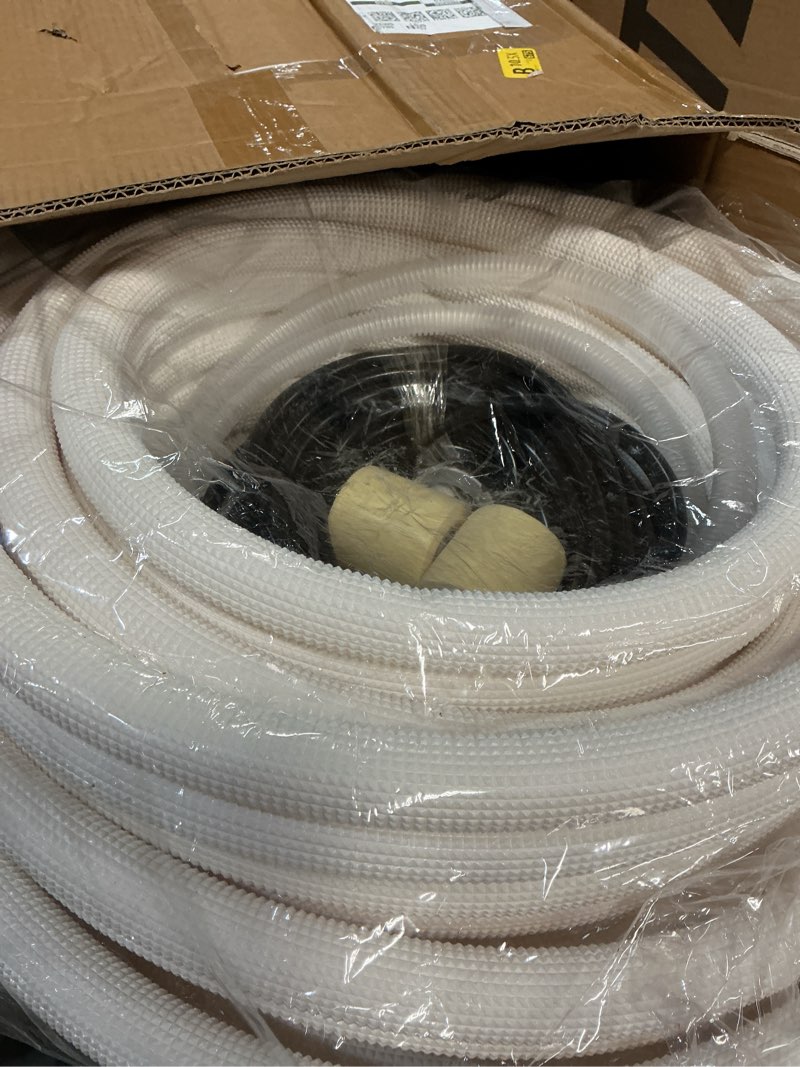 Condition photo showing New/Like New for split line set twin copper tubing insulated coil copper pipes hvac for mini split ac and heating equipment