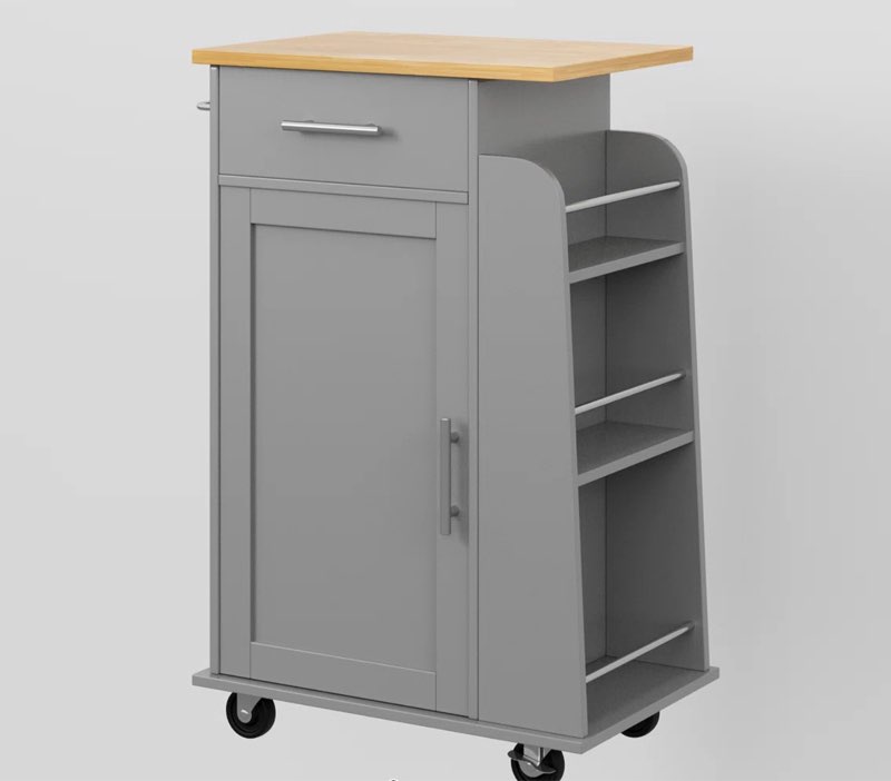 Mindert Kitchen Island Cart Incomplete 