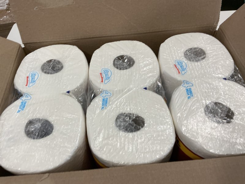 Condition photo showing New/Like New for Charmin Ultra Strong Clean Touch Toilet Paper, 12 Family Mega XL Rolls = 84 Regular Rolls 385 sheet (Pack of 12) Family Mega XL