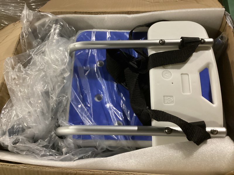 Condition photo showing New/Like New for vevor sliding tub transfer bench with 360 degree swivel seat, height adjustable bathtub transfer bench with armrest & safety belt, non-slip rotating shower chair for elderly disabled, 400lbs capacity sliding & swivel seat