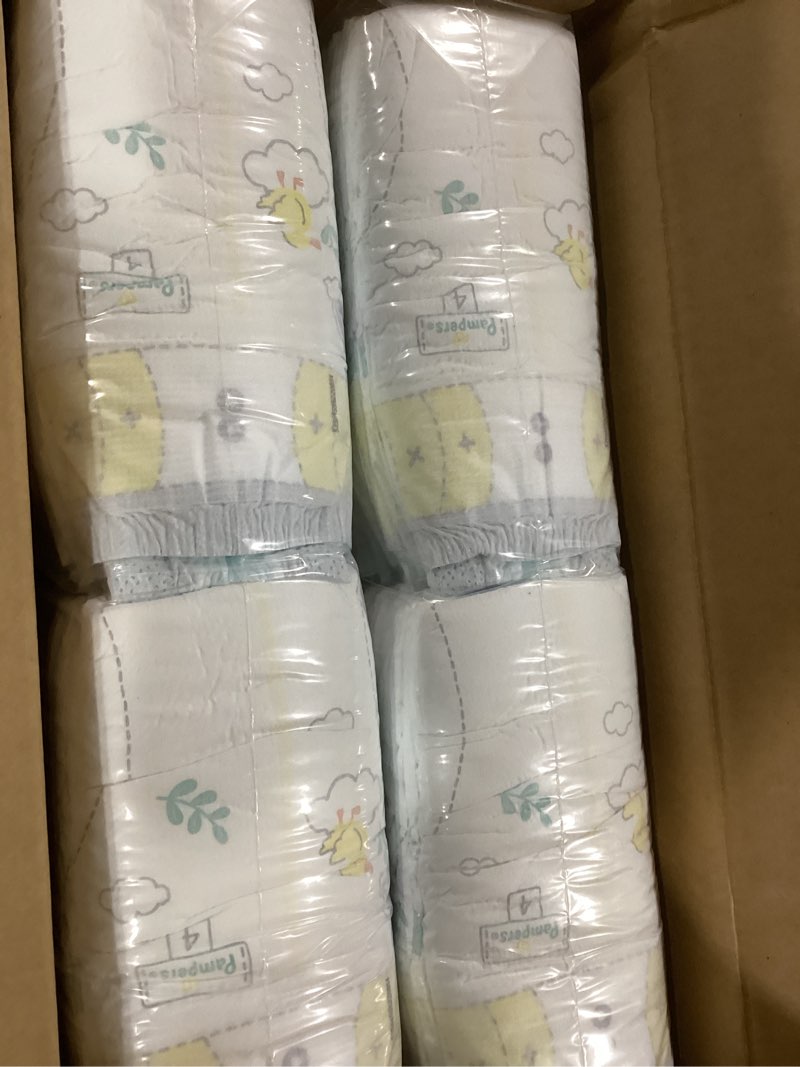 Condition photo showing New/Like New for Pampers Swaddlers Diapers, Size 4 (15-34 lbs), 120 Count, Absorbent, Keeps Baby Dry and Comfortable, Skin Safe Disposable Baby Diaper (Packaging May Vary) Size 4 120