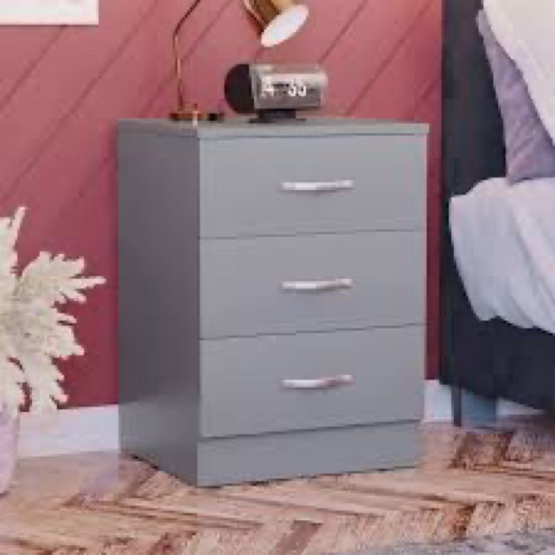 (Similar image) Kappesberg Jolyne 3-Drawer Dresser, Modern Gray Storage